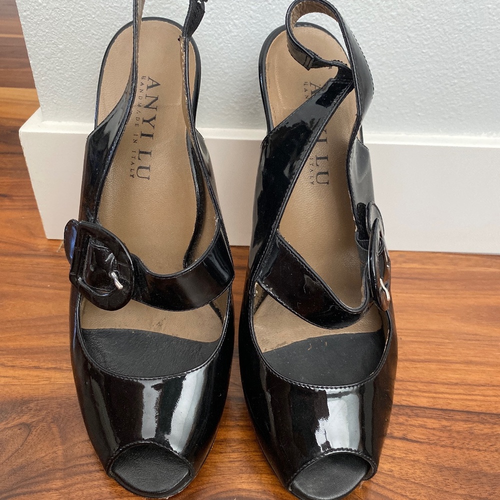 Anyi Lu Patent Leather Heels